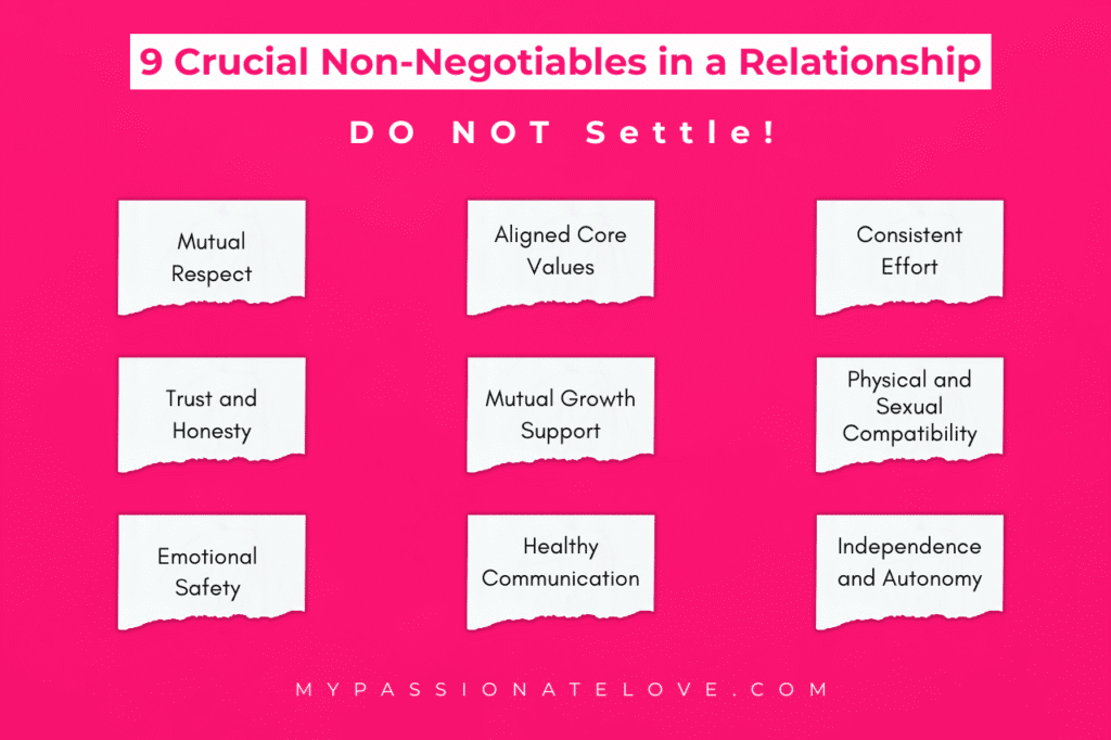 9 Non-Negotiables for a Successful Relationship