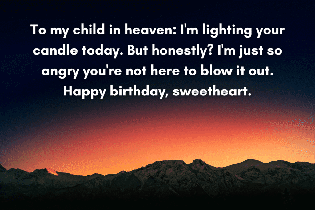 First Birthday After Death of Loved One Message from Mother