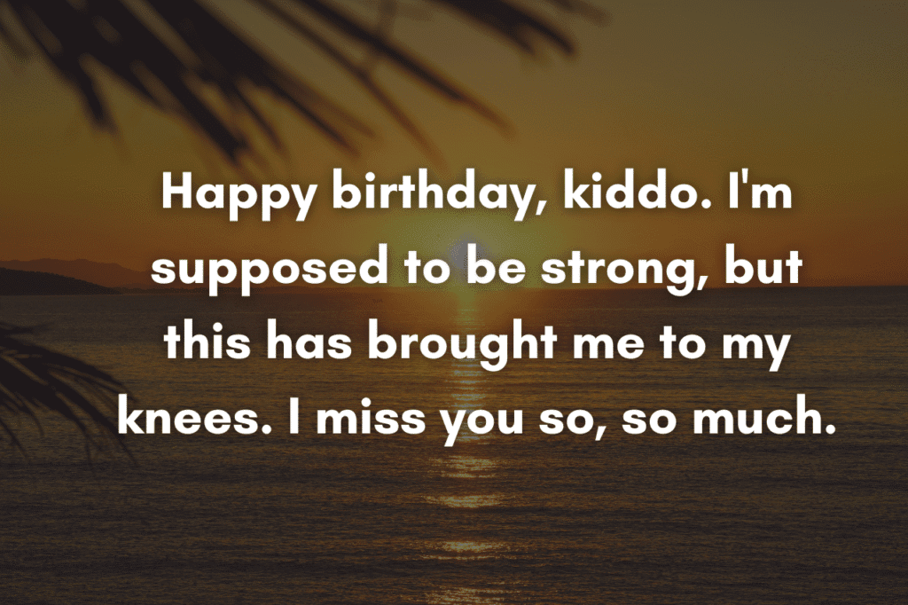 First Birthday After Death of Loved One Message from Father