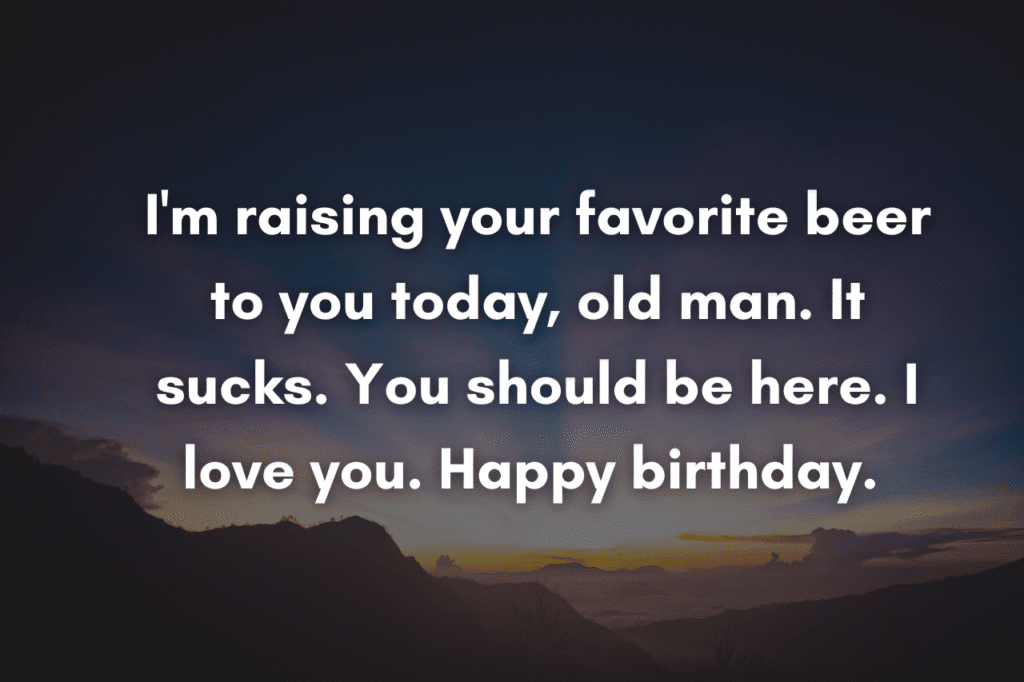 Touching Birthday Wishes After Death of Father